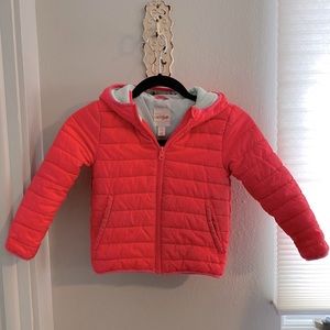 Coral & teal 5T winter coat